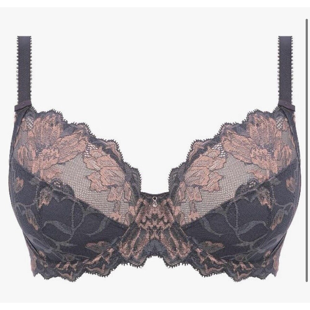 Fantasie Aubree Underwire Side Support Bra In Shadow Rose Sz 36DD New W/O Tag